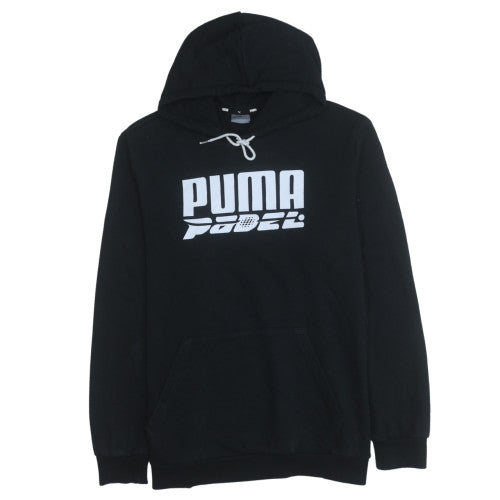 Mens UK Size L Puma Black Pullover Hoodie