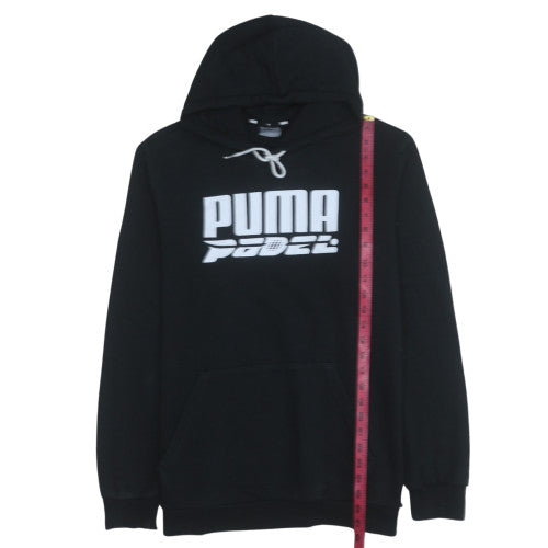 Mens UK Size L Puma Black Pullover Hoodie