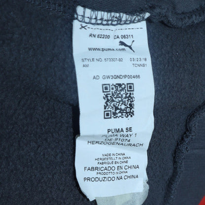 Mens UK Size L Puma Black Pullover Hoodie