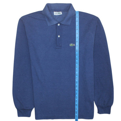 Lacoste Men's Blue Long Sleeve Cotton Polo Shirt XL Classic Fit