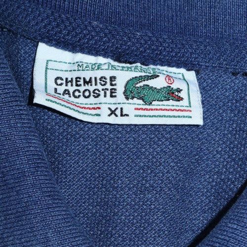 Lacoste Men's Blue Long Sleeve Cotton Polo Shirt XL Classic Fit