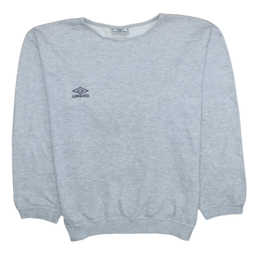 Mens UK Size L Umbro Grey Pullover Sweatshirt