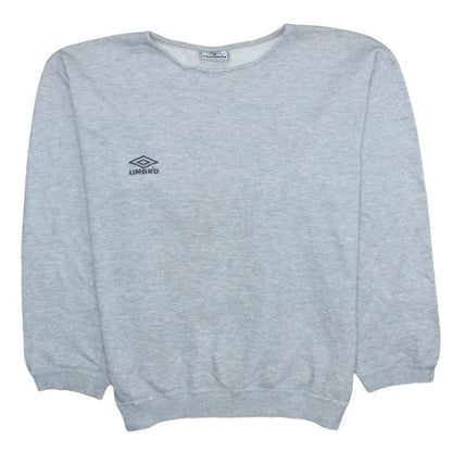 Mens UK Size L Umbro Grey Pullover Sweatshirt