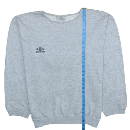 Mens UK Size L Umbro Grey Pullover Sweatshirt