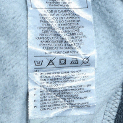 Mens UK Size M Adidas Grey Pullover Hoodie