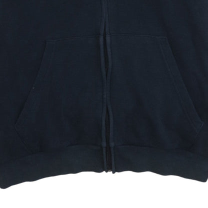 Mens UK Size L adidas Blue Full Zip Hoodie