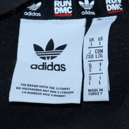 Mens UK Size L adidas Black Pullover Hoodie