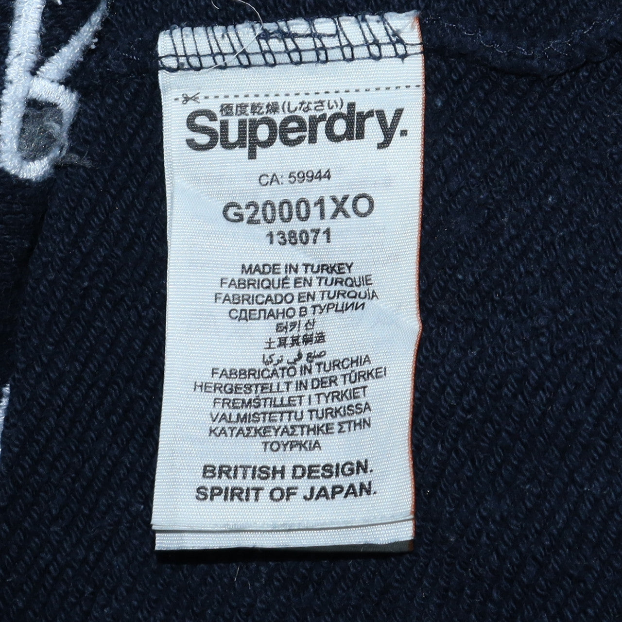Womens UK Size M Superdry Black Pullover Sweatshirt
