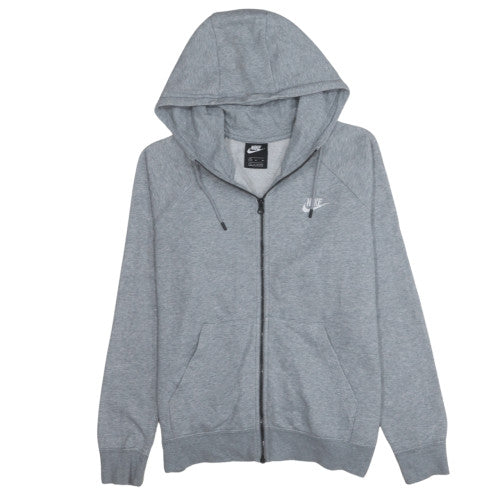 Mens UK Size M Nike Grey Full Zip Hoodie