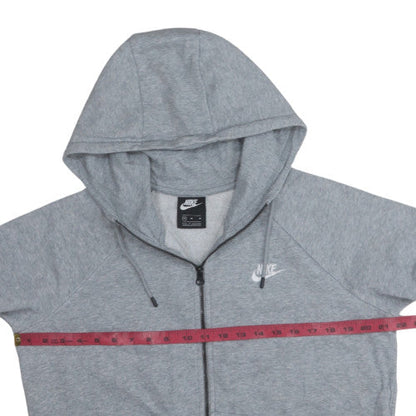 Mens UK Size M Nike Grey Full Zip Hoodie