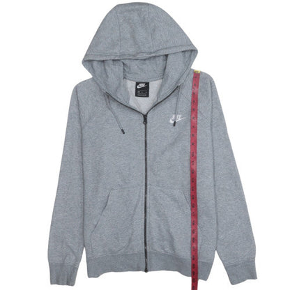 Mens UK Size M Nike Grey Full Zip Hoodie