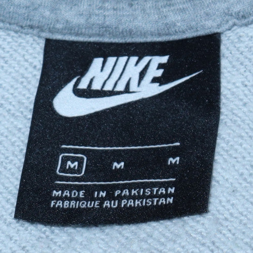 Mens UK Size M Nike Grey Full Zip Hoodie