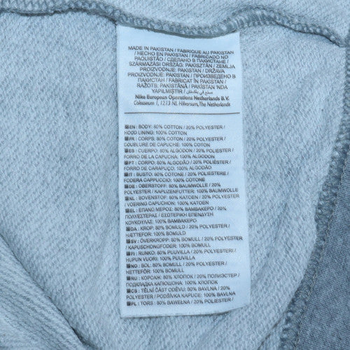 Mens UK Size M Nike Grey Full Zip Hoodie