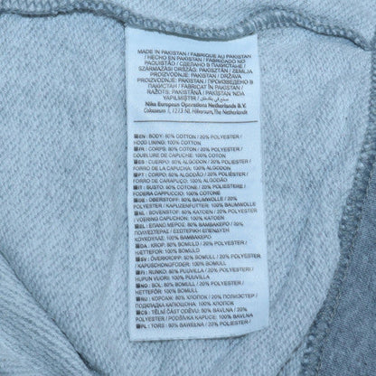 Mens UK Size M Nike Grey Full Zip Hoodie