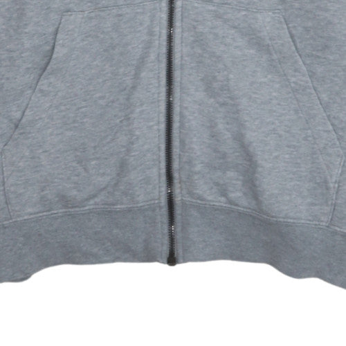 Mens UK Size M Nike Grey Full Zip Hoodie