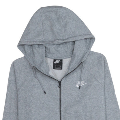 Mens UK Size M Nike Grey Full Zip Hoodie