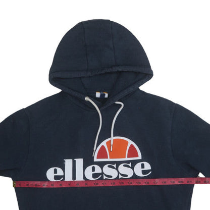 Mens UK Size L Ellesse Blue Pullover Hoodie
