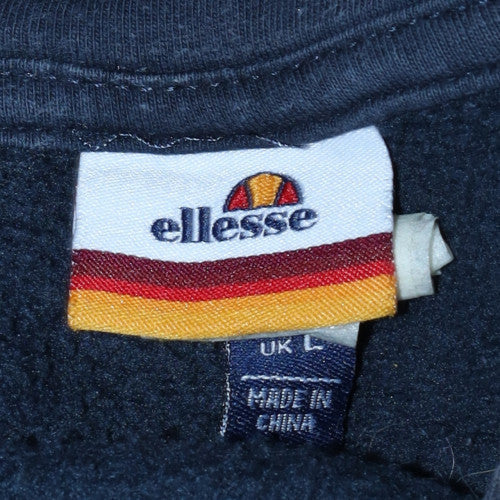 Mens UK Size L Ellesse Blue Pullover Hoodie