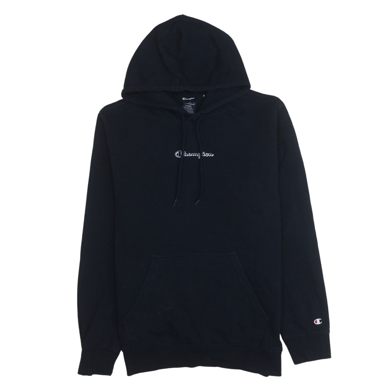 Mens UK Size L Champion Black Pullover Hoodie