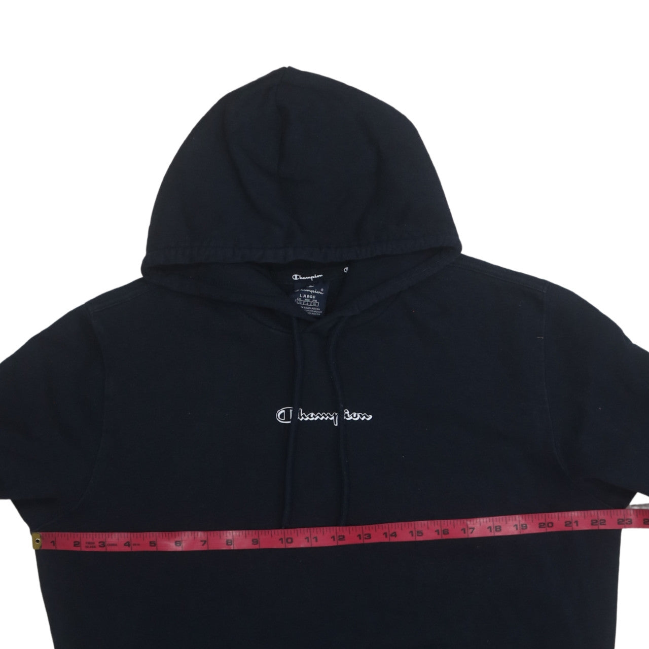 Mens UK Size L Champion Black Pullover Hoodie
