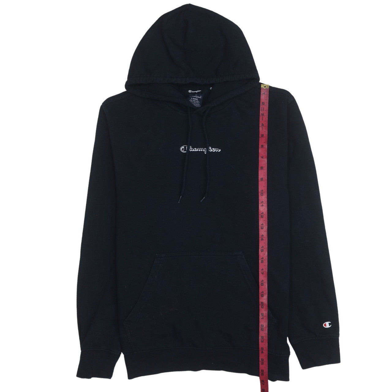 Mens UK Size L Champion Black Pullover Hoodie