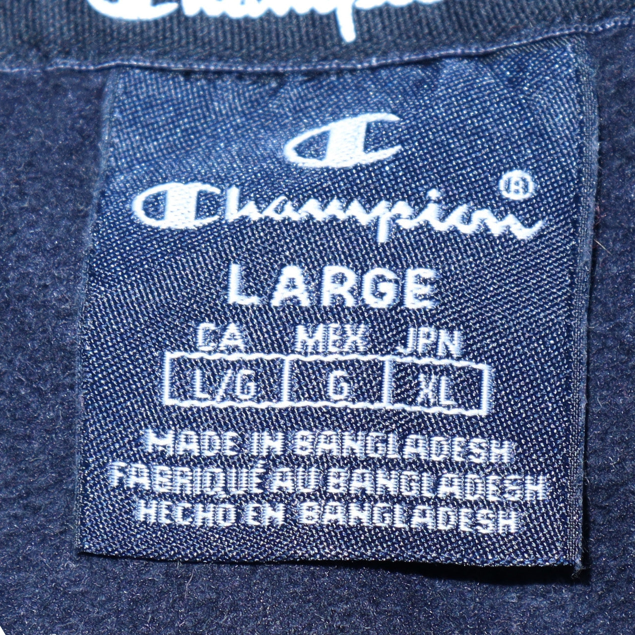 Mens UK Size L Champion Black Pullover Hoodie