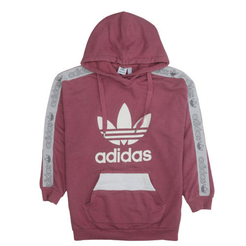Womens UK Size 10 Adidas Pink Pullover Hoodie