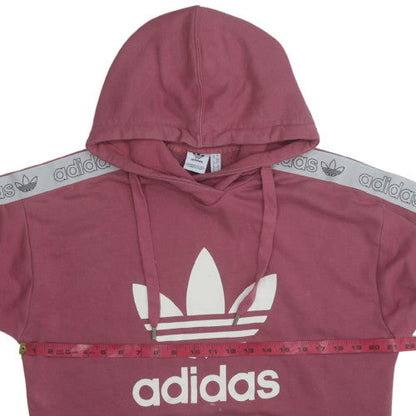 Womens UK Size 10 Adidas Pink Pullover Hoodie