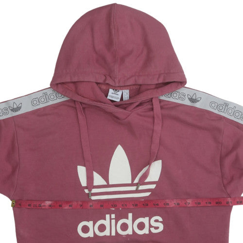 Womens UK Size 10 Adidas Pink Pullover Hoodie