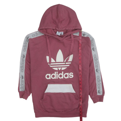 Womens UK Size 10 Adidas Pink Pullover Hoodie