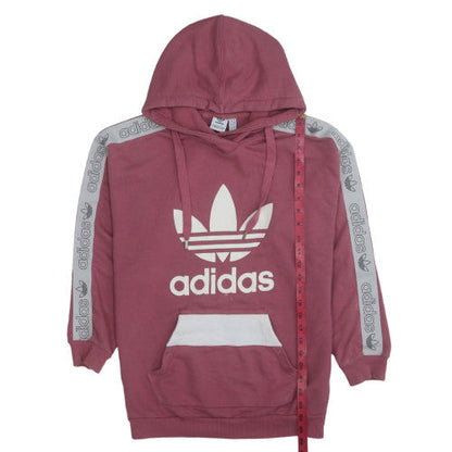 Womens UK Size 10 Adidas Pink Pullover Hoodie