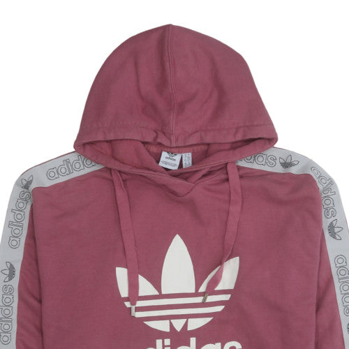 Womens UK Size 10 Adidas Pink Pullover Hoodie