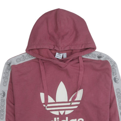 Womens UK Size 10 Adidas Pink Pullover Hoodie