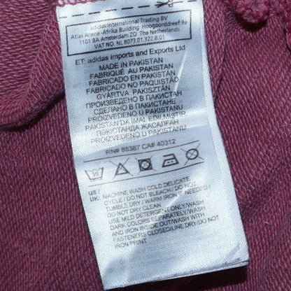 Womens UK Size 10 Adidas Pink Pullover Hoodie