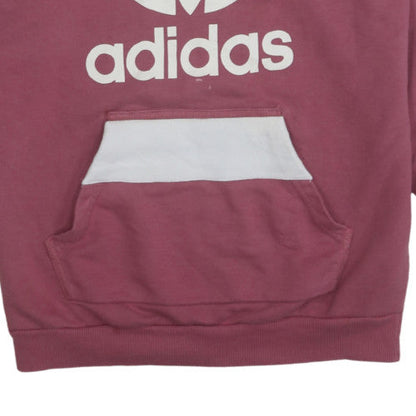 Womens UK Size 10 Adidas Pink Pullover Hoodie