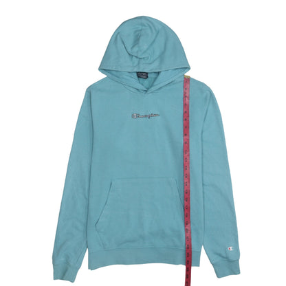 Champion Girls Blue 2XL Pullover Hoodie with Logo Front Pocket