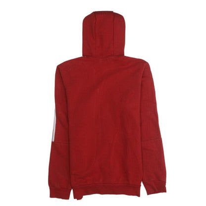 Mens UK Size M adidas Red Full Zip Hoodie