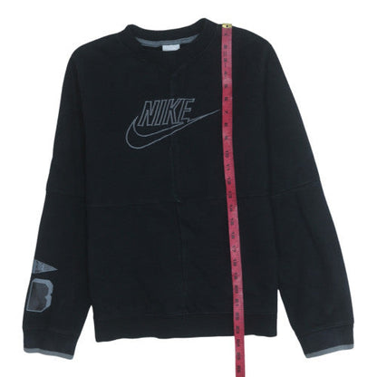 Nike Boys Black XL 158-170cm Logo Crew Neck Sweatshirt