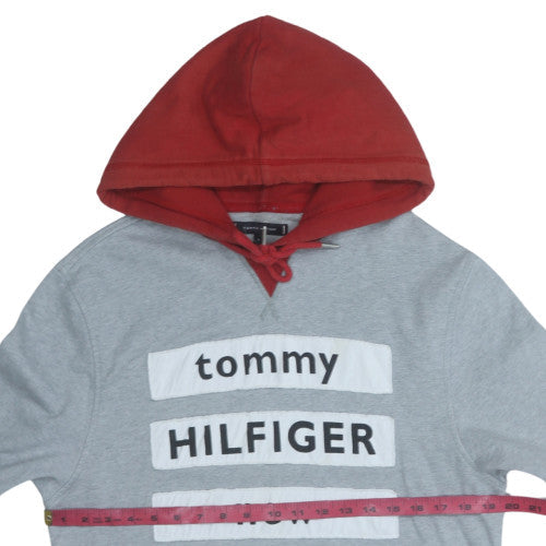 Mens UK Size M Tommy Hilfiger Grey Pullover Hoodie