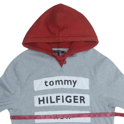 Mens UK Size M Tommy Hilfiger Grey Pullover Hoodie