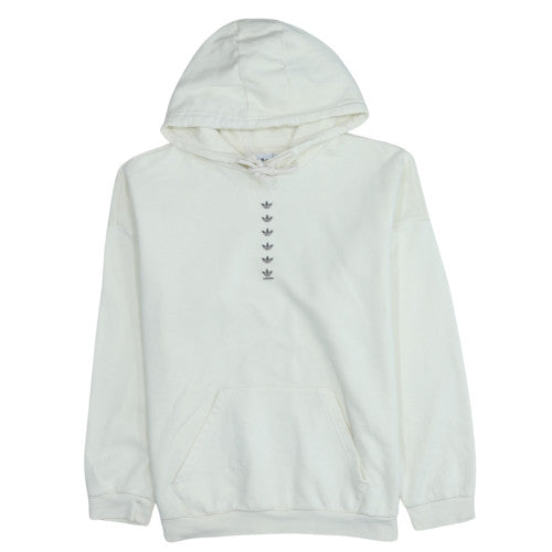 Womens UK Size 18 Adidas White Pullover Hoodie
