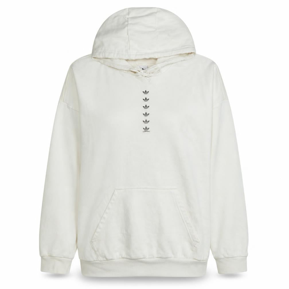 Womens UK Size 18 Adidas White Pullover Hoodie