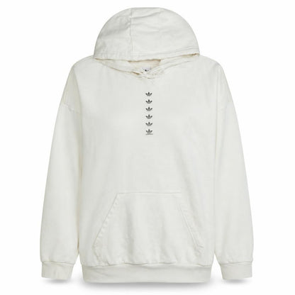 Womens UK Size 18 Adidas White Pullover Hoodie