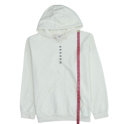 Womens UK Size 18 Adidas White Pullover Hoodie