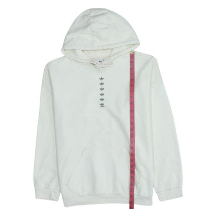 Womens UK Size 18 Adidas White Pullover Hoodie