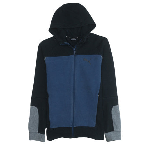 Mens UK Size L Puma Blue Full Zip Hoodie
