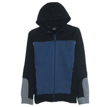 Mens UK Size L Puma Blue Full Zip Hoodie