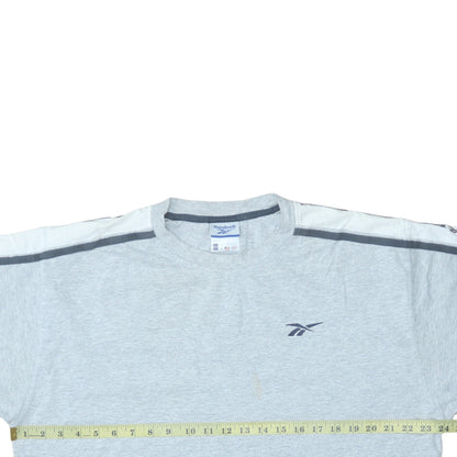 Reebok Men's Grey L Sports Crew Neck Short Sleeve T-Shirt
