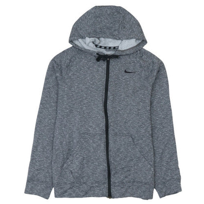 Mens UK Size L Nike Grey Full Zip Hoodie