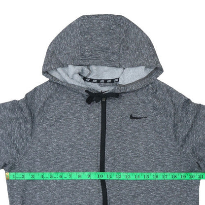 Mens UK Size L Nike Grey Full Zip Hoodie